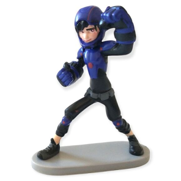 Hiro Hamada Cake Topper Disney Big Hero Action Figure PVC Anime 2.5" Purple Blk. - Picture 15 of 16